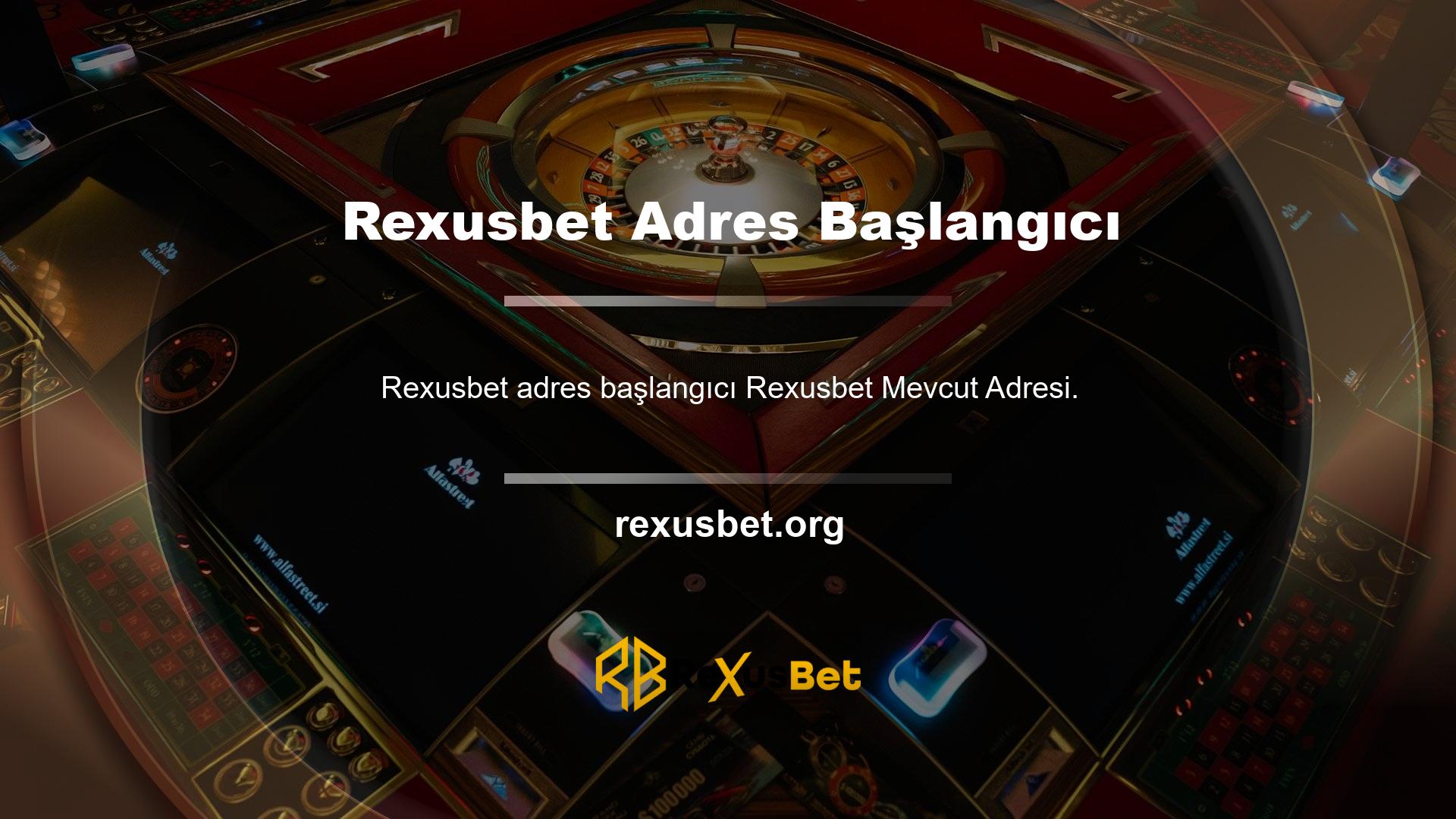 Türkiye'deki hizmetlerinin başlangıcından bu yana birçok kez engellenen Rexusbet web siteleri aracılığıyla yeni bir adres içerir ve ortaklık programında içerir