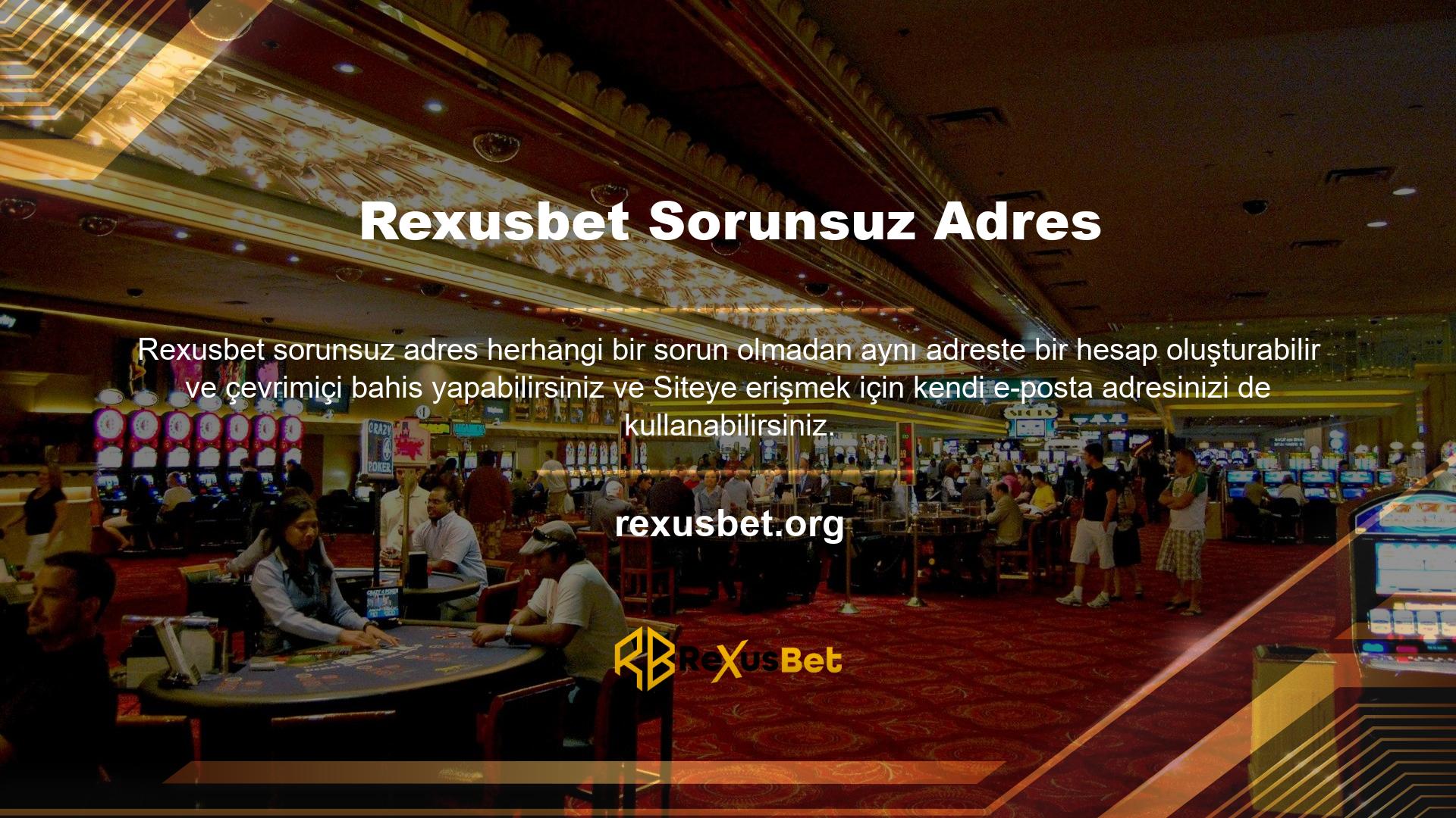 E-posta hesabınızı arka plandan veya tabletten e-posta Rexusbet Casino ile kontrol edebilir ve siteyi nasıl kullandığınızı ve ne yaptığınızı görebilirsiniz